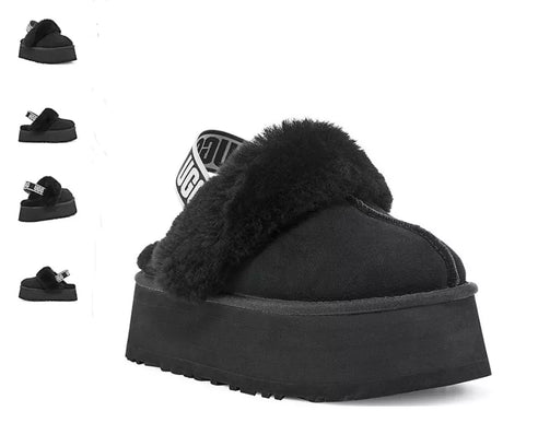 UGG Funkette Black Suede Clog Women's US sizes 5-11/NEW!!!