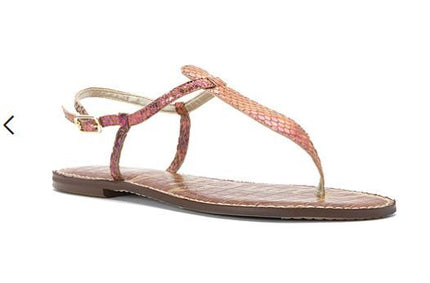 Sam Edelman Gigi Bubble Gum Holographic Snake Print Sandal womens 6-10/ NEW!!!