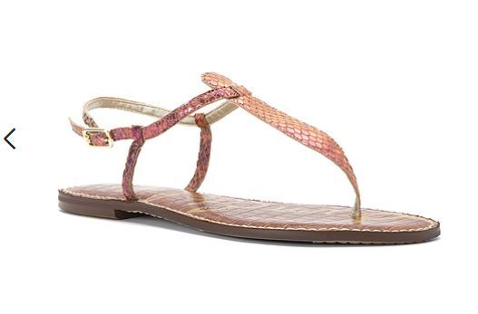 Sam Edelman Gigi Bubble Gum Holographic Snake Print Sandal womens 6-10/ NEW!!!