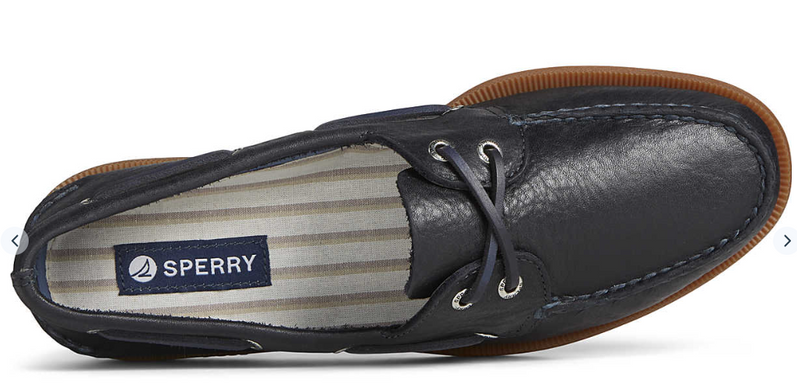 Sperry A/O Authentic Original 2 Eye Pull-Up Navy Boat Shoe Men's sizes 7-16 M