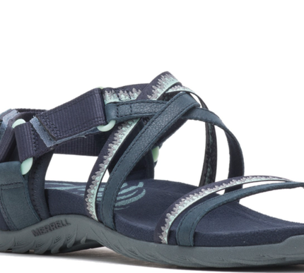 Merrell Terran 3 Cush Lattice Navy Strappy Comfort Sandal Women's sizes 5-12/NEW