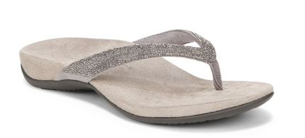 Vionic Dillon Shine Toe Post Rhinestone Stormy Sandal Women's sizes 5-11/NEW!!!