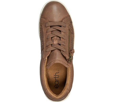Earth Netta Dark Natural Brown  Lace-up Sneaker Shoes Womens sizes 6-10 NEW M