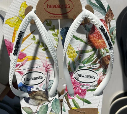 Havaianas Slim Flora Flip Flop Sandal Women sizes 35/36-41/42