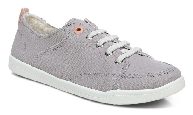 Vionic Pismo Light Grey Casual Canvas Sneaker Women sizes 5-11/NEW! MEDIUM