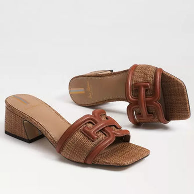 Sam Edelman Waylon Cognac Cuoio Weave Slide Sandal Women's US sizes 6-10/NIB!!!