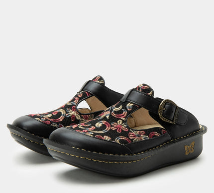 Alegria Classic Handicraft Floral Stitched Shoe Clog Womens sizes 36-40 NEW