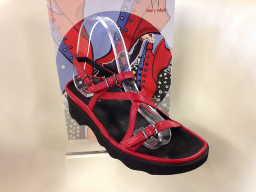 Thierry Rabotin Wave Flame Red Comfort Sandal Women's Sizes 36-42/6-12/NEW!!