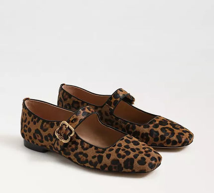 Sam Edelman Michaela Leopard Granada Tan Mary Jane Women sizes 6-10/NEW!!!