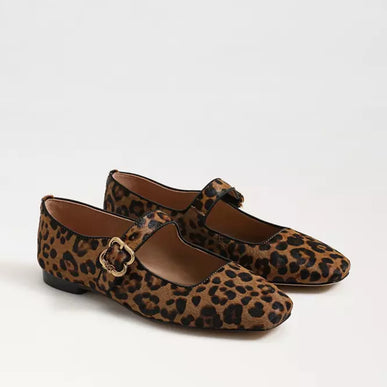 Sam Edelman Michaela Leopard Granada Tan Mary Jane Women sizes 6-10/NEW!!!