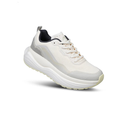 Women's Uovo Flow Walking Sneaker Sand White US sizes 6.5-10 NEW