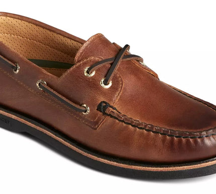 Sperry Gold Cup A/O 2 Eye Burnished Tan Boat Shoe Men's sizes 7-14 NEW!! WIDE