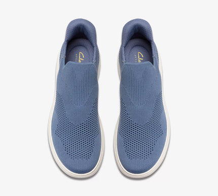 Clarks Nalle Step Blue Grey Knit Sneaker Women's sizes US 5-11 NEW!!!