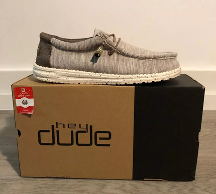 Hey Dude Wally Stretch Limestone Sneaker Shoe Men's Sizes US 7-15/NEW!!!!