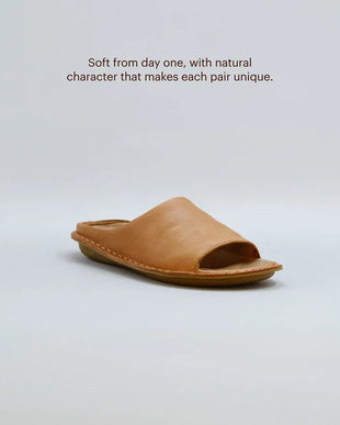 VIBAe SAINT TROPEZ Fawn Tan Leather Sandal EU Unisex sizes W6/36-M15/48