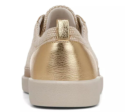Vionic Winny Linen Canvas Natural Gold Sneaker Women's sizes 5-11/NEW!! MEDIUM