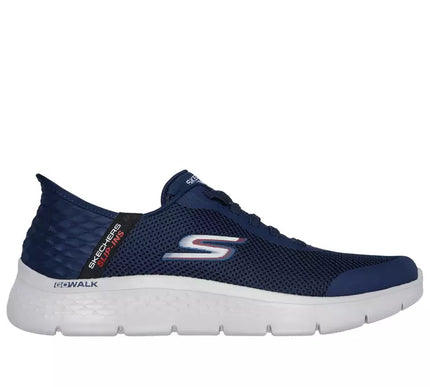 SKECHERS Go Walk Flex Hands Free Navy Slip-ins Sneaker Men's sizes 7-14/NEW WW