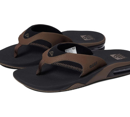 Reef Fanning Black Tan Sandal Comfort Flip Flop Men's US size 13 NEW!!!