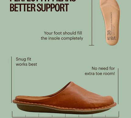 VIBAe Roma Cognac Slip On Loafer Mule EU Unisex sizes W6/36-M15/48