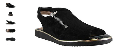 Beautifeel Suri Black Suede Luxe Sandal Women's sizes 36-41/NEW!!!