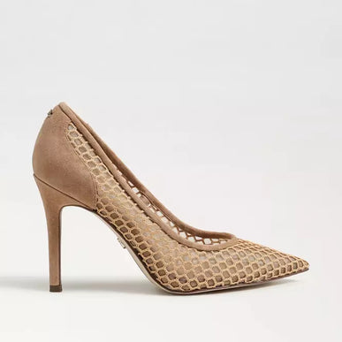 Sam Edelman Hazel Mesh Suede TAN Pointed Toe Pump Women's sizes 6-11/ NEW!