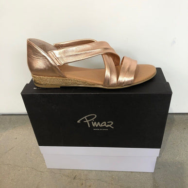 Pinaz Irina Rose Gold Leather Sandal 317 AO  Women's EU sizes 36-41/6-11 NEW!!