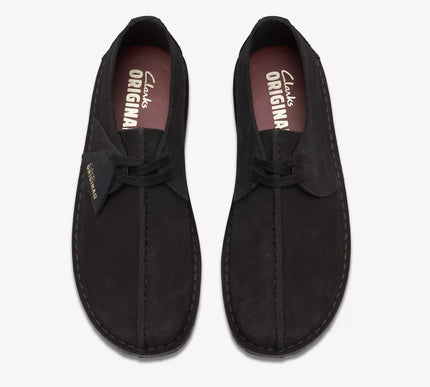Clarks Desert Trek Black Suede Moccasin Loafer Shoe Men's US sizes 7-15 NEW!!!