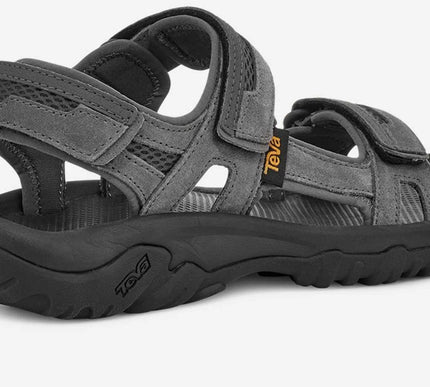 Teva Hudson Dark Dull Grey  Strappy Sandal Men's US Sizes 7-15 NIB