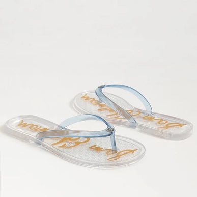 Sam Edelman Dean Jelly Clear Blue Toe Post Sandal Women's US sizes 5-11/NIB