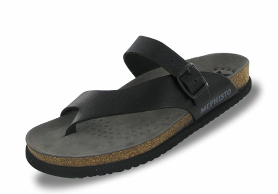 Mephisto Niels Black Scratch Comfort Sandal Men's US sizes 7-15/40-48 NEW!!!