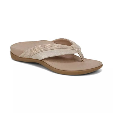 Vionic Shore Natural Gold Canvas Leather Sandal Women's sizes 5-11/NEW!!!