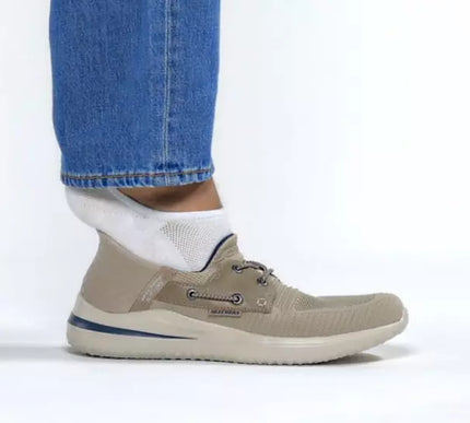 SKECHERS Delson 3.0 Roth Taupe Slip-ins Sneaker Shoe Men's sizes 7-14/NEW!!
