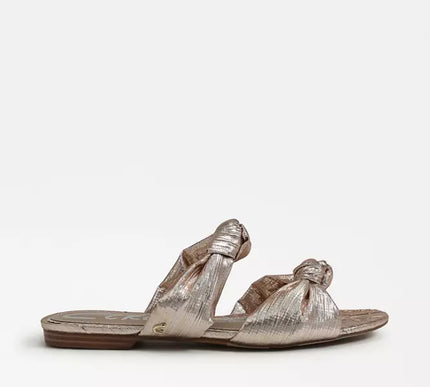 Circus by Sam Edelman Marissa Pleated Gold Sandal Women's US sizes 6-10 NEW!!