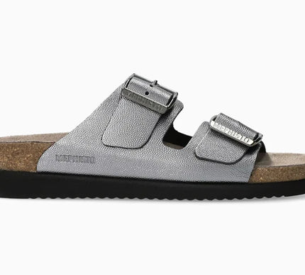 Mephisto Hester Grey Odyssey Leather Slide Sandal Womens sizes 35-42 NEW