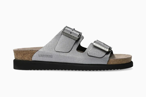 Mephisto Hester Grey Odyssey Leather Slide Sandal Womens sizes 35-42 NEW