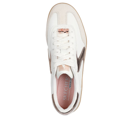 SKECHERS Hotshot Cool Glow White Rosegold Sneaker Women's sizes 5-11/NEW!!!