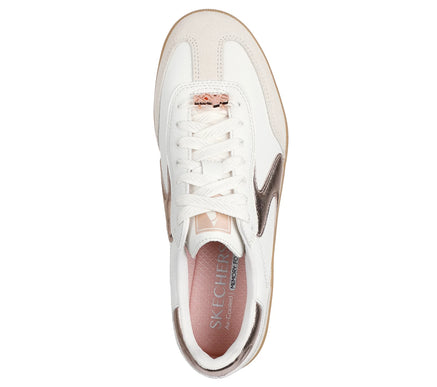 SKECHERS Hotshot Cool Glow White Rosegold Sneaker Women's sizes 5-11/NEW!!!