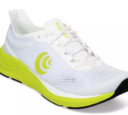 Topo Athletic Cyclone White/Lime Road Running Shoe Men's sizes 7-15 NIB