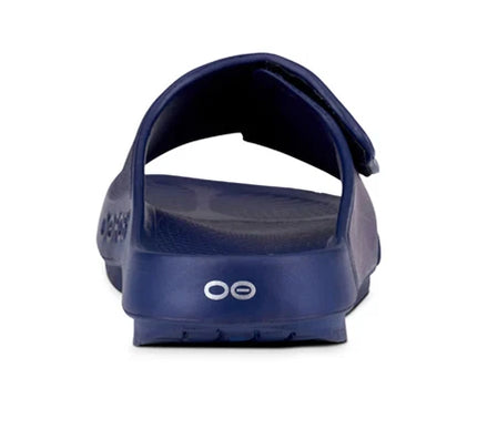 OOFOS OOahh Sport Flex Sandal Slide Navy Mens and Womens Sizes M4/W6-M13/W15