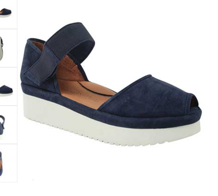 L'amor Des Pieds Amadour Navy Suede Sandal Women's sizes 6-10/NEW!!!