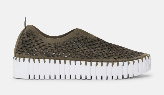 Ilse Jacobsen Tulip 3373 Platform Deep Olive Slip-on Women's EU sizes 36-41 NEW!