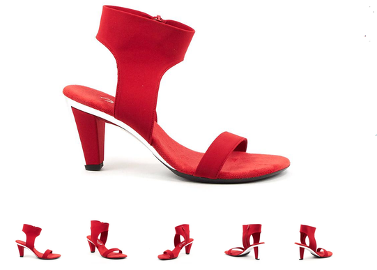 Onex Showgirl-N Red Elastic Heeled Sandal Women's sizes 5-11/NEW!!!