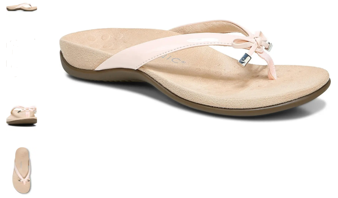 Vionic Bella Pale Blush Toe-Post Sandal Flip Flop Women's sizes 5-12 NEW!!!