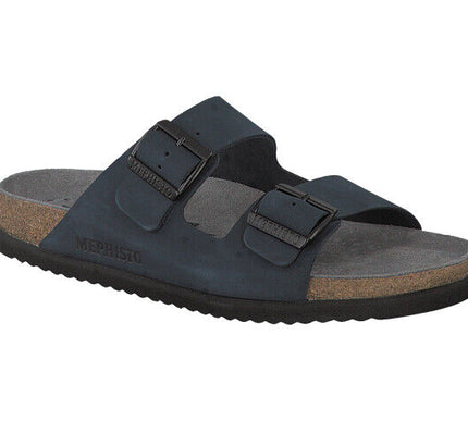Mephisto Nerio Navy Nubuck Comfort Sandal Slide Men's US sizes 7-15/40-48 NEW!!!