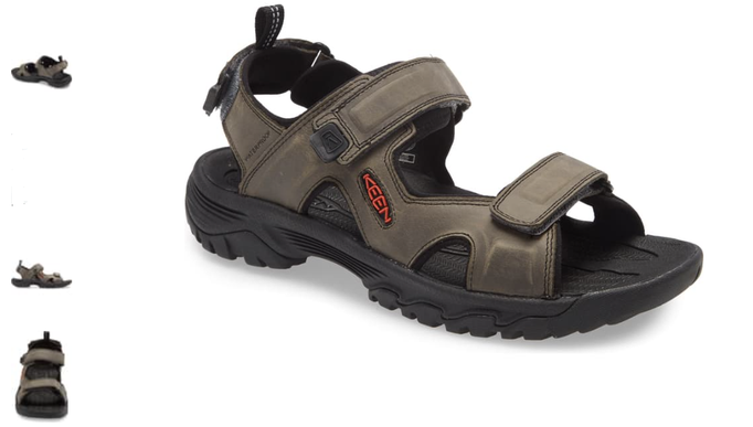 Keen Targhee III Open Toe Sandal Grey/Black Men's sizes 7-15/NEW!!!