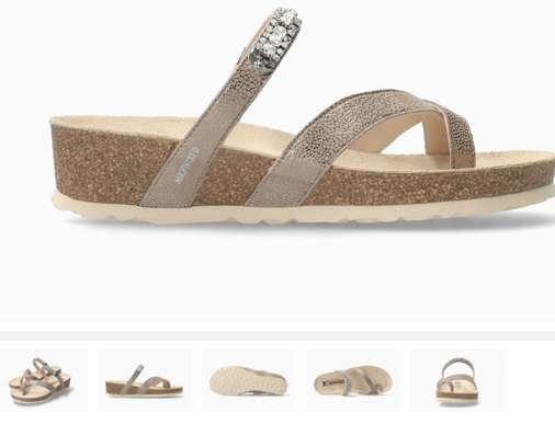 Mephisto Solaine Dark Taupe Comfort Sandal Women's sizes 35-42 NEW!!!