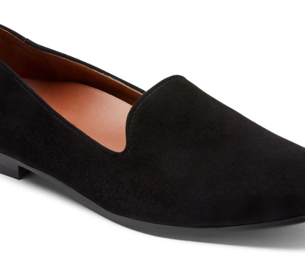 Vionic Willa II Black Suede Flat Slip-On Comfort Shoe Women's sizes 6-10 NEW!!