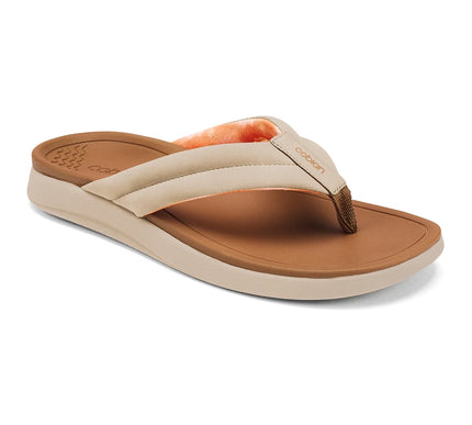 Cobian Darby Cream Flip Flop Comfort Sandal Women's US Sizes 5-11 NIB!!