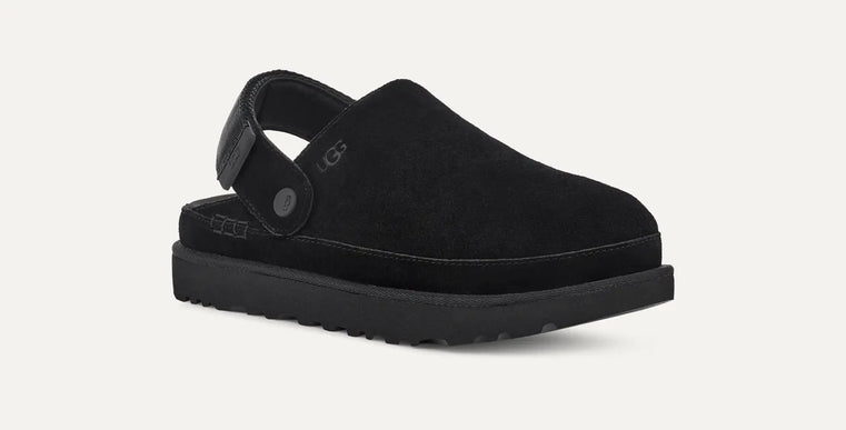 UGG Goldenstar Clog Black Suede Platform Womens US sizes 5-12/NEW