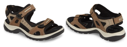 ECCO Yucatan Birch Leather Adjustable Comfort Sandal Women's sizes 35-43/NEW!!!